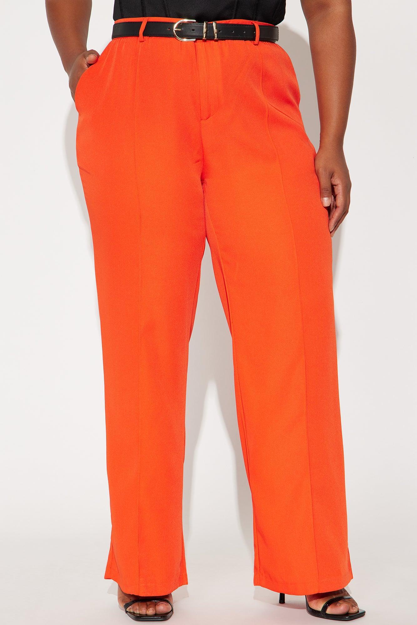 Benji Belted Trouser - Red Product Image