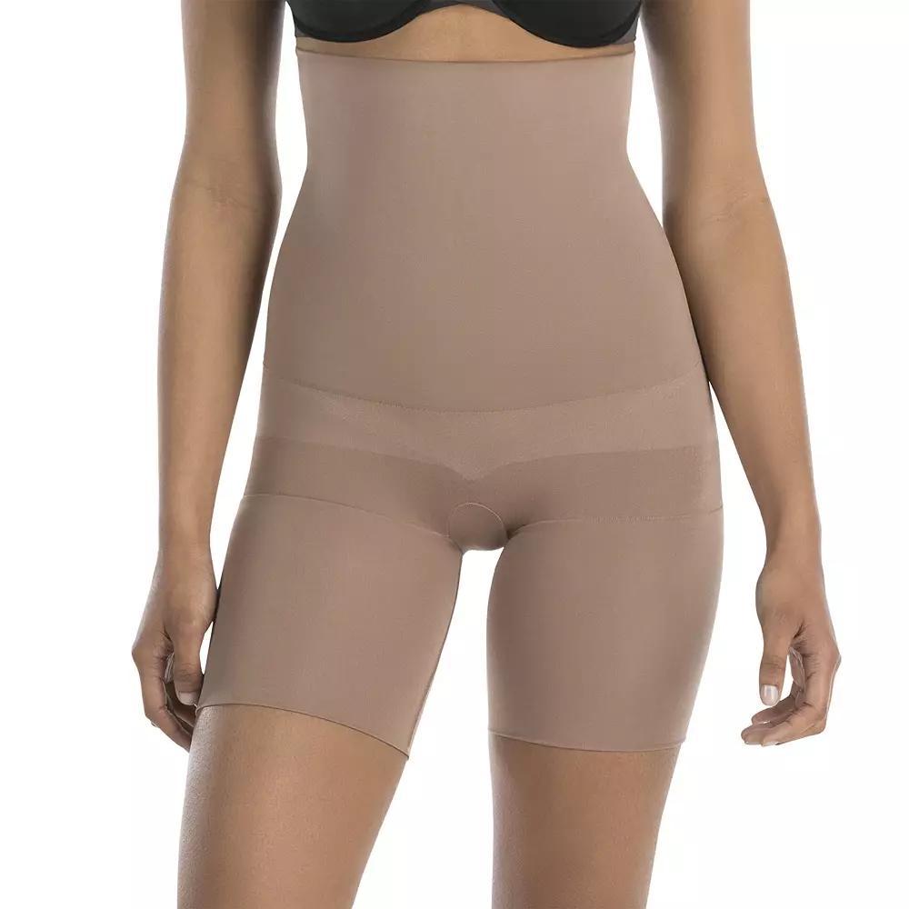 RED HOT by SPANX® Women's Ultra-Firm Control Shapewear Flat Out Flawless High-Waist Mid-Thigh Body Shaper FS4015, Size: Small, Naked Product Image