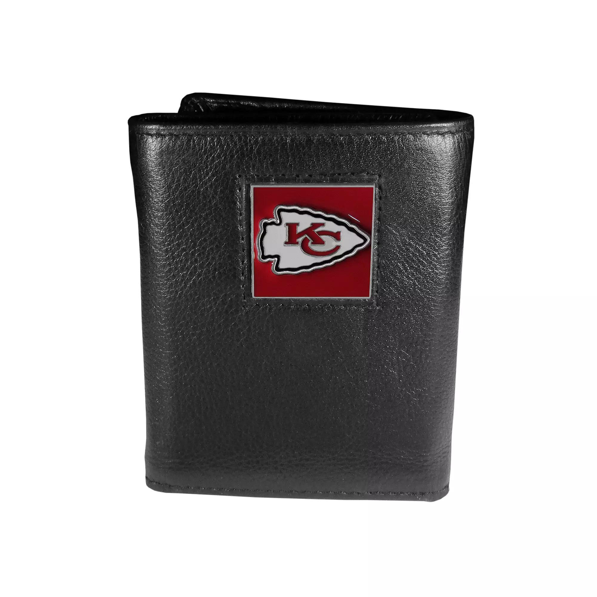Men's Kansas City Chiefs Trifold Wallet, Black Product Image