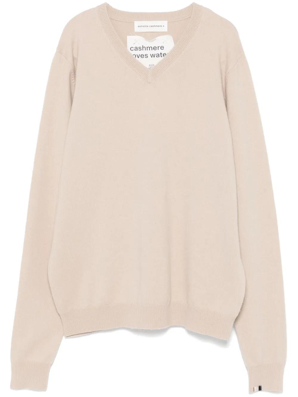 EXTREME CASHMERE N°116 Be Real Sweater In Neutrals Product Image