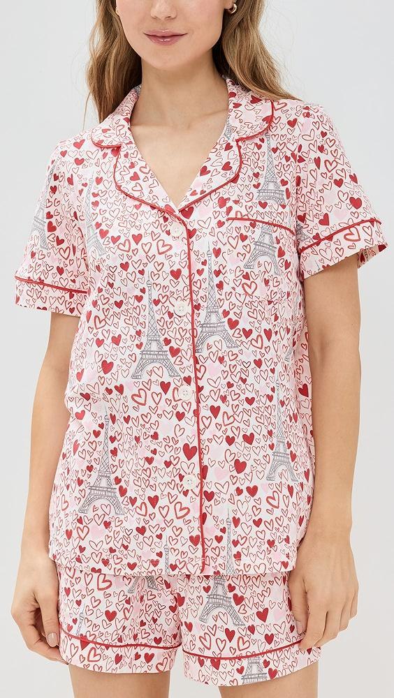BedHead PJs Cotton Knit Short Sleeve Shorty PJ Set | Shopbop Product Image