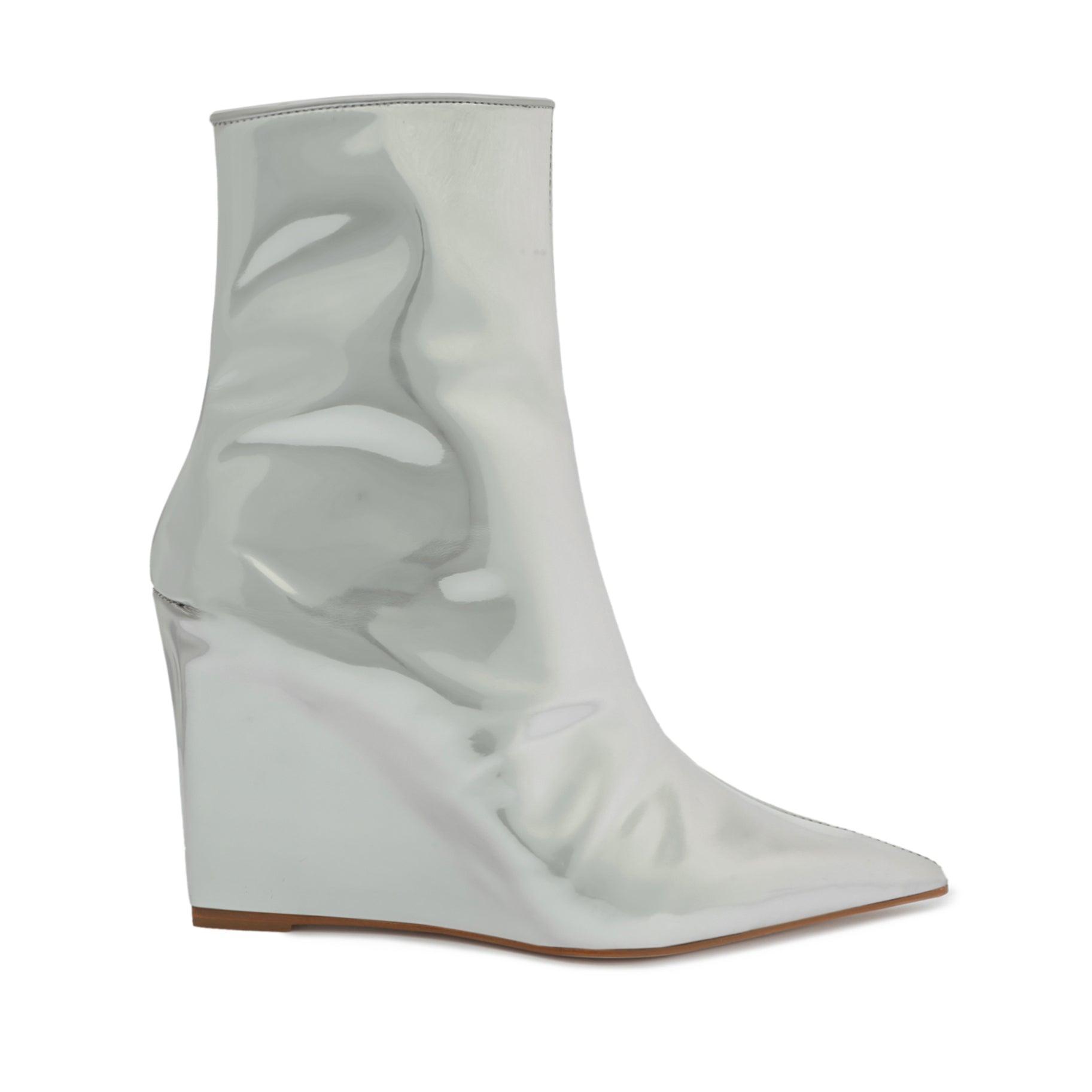 Womens Asya 100MM Suede Wedge Booties Product Image