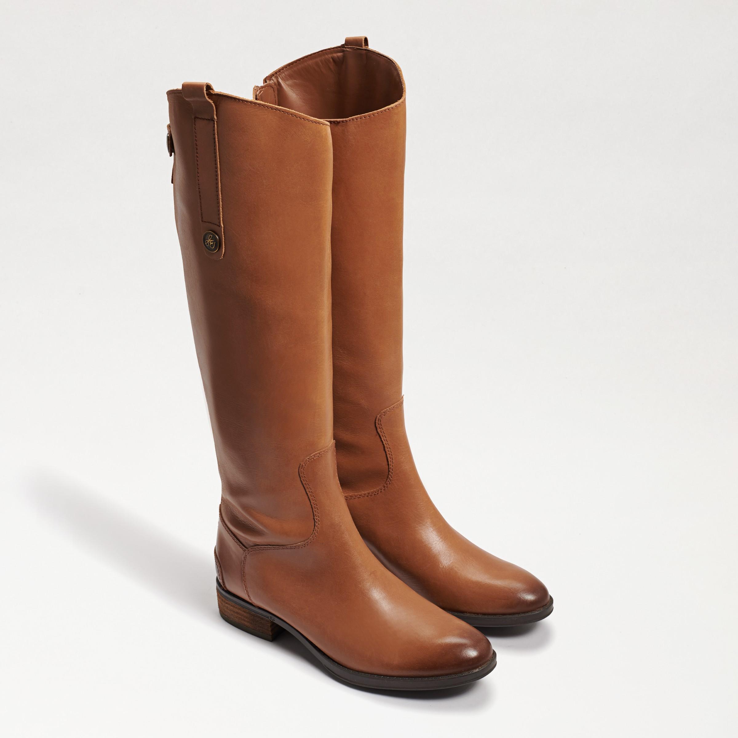 Sam Edelman Womens Penny Round Toe Leather Low-Heel Riding Boots Product Image