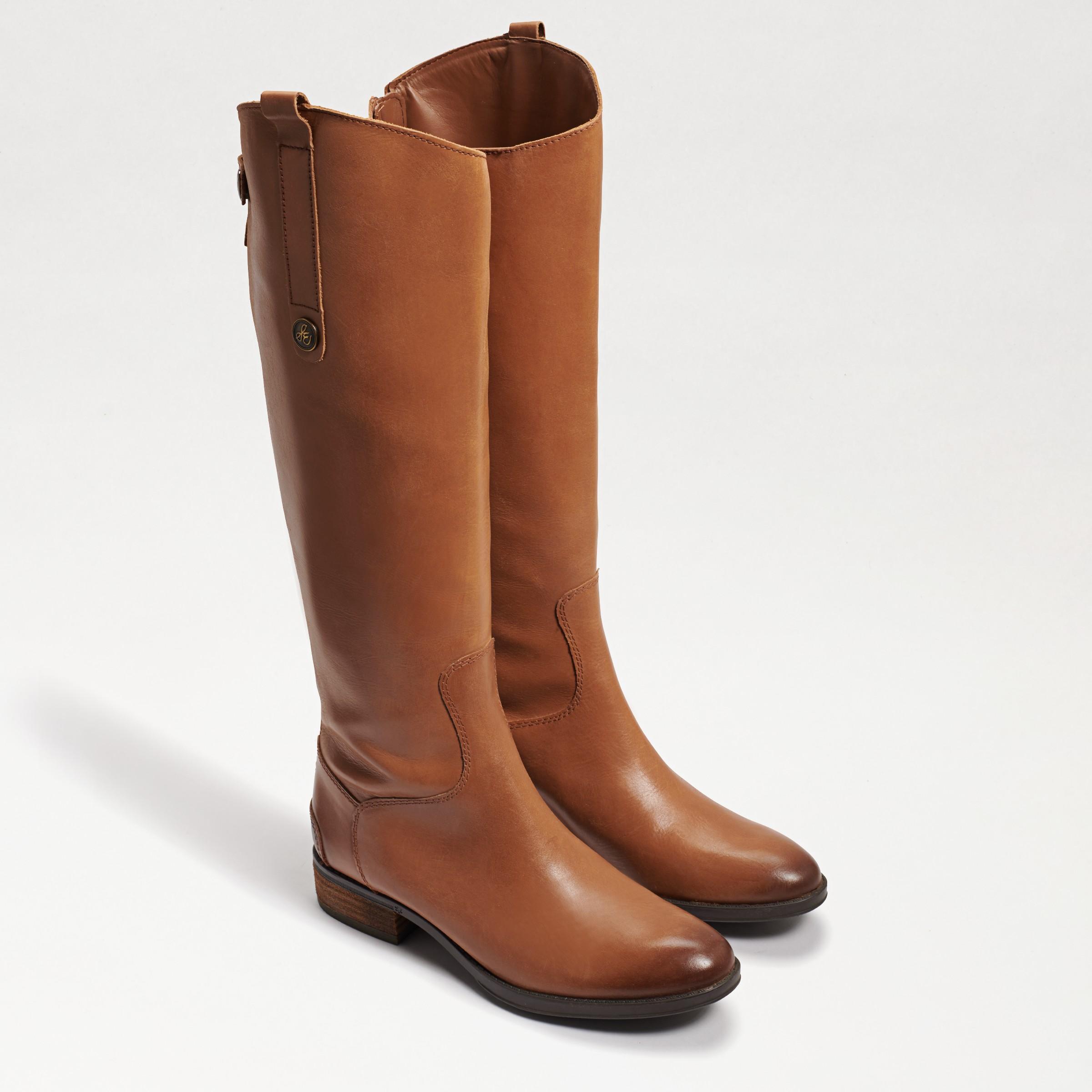 Sam Edelman Womens Penny Round Toe Leather Low-Heel Riding Boots Product Image