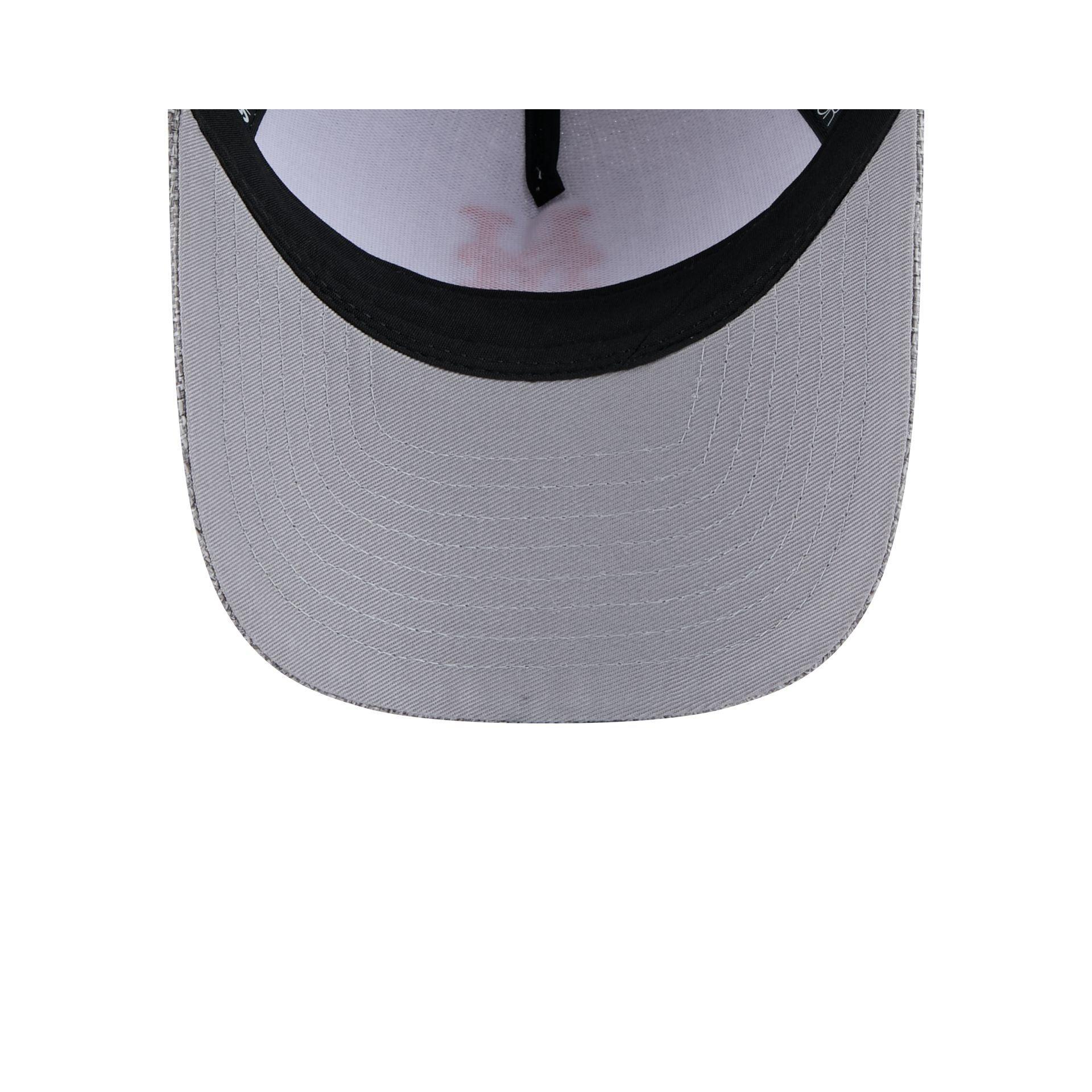 New York Mets Cotton Weave Gray 9FORTY M-Crown A-Frame Snapback Hat Male Product Image