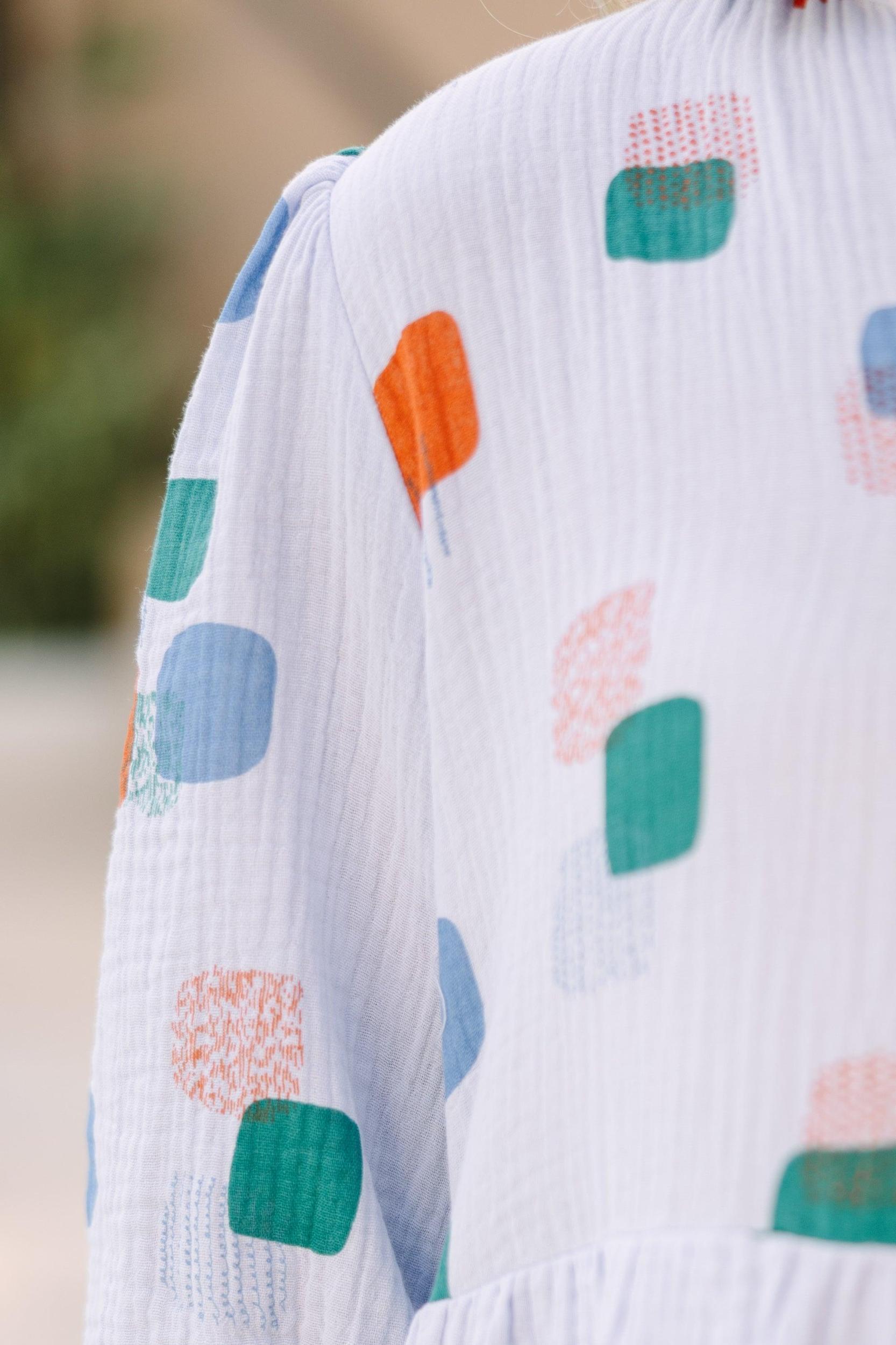 Run Away With Me Light Blue Abstract Dress Female Product Image