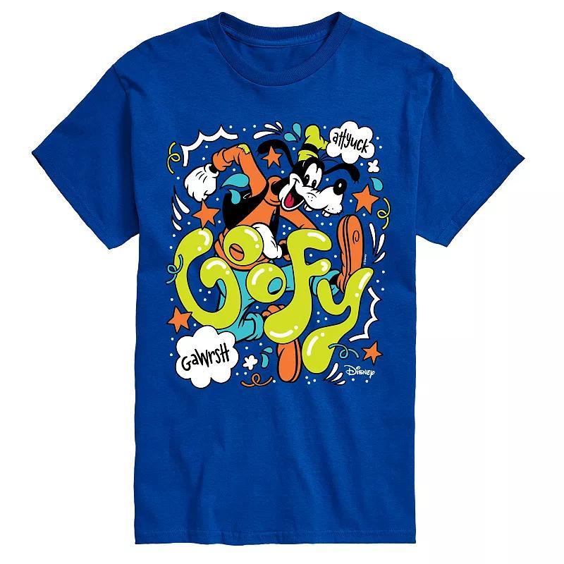 Disneys Goofy Big & Tall Pop Art Doodles Graphic Tee, Mens Product Image