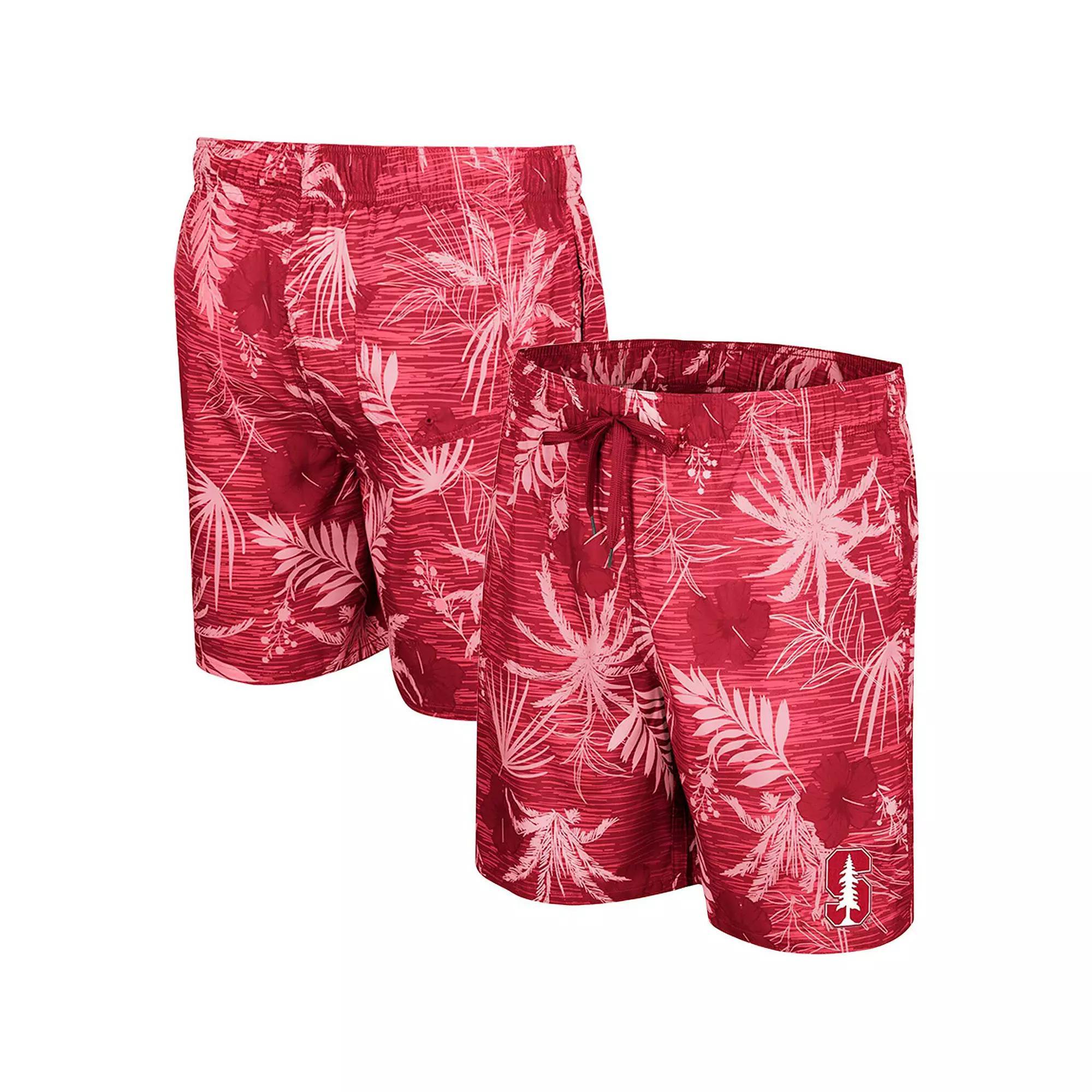 Men's Colosseum Crimson Alabama Crimson Tide What Else is New Swim Shorts, Size: Large, Red Product Image