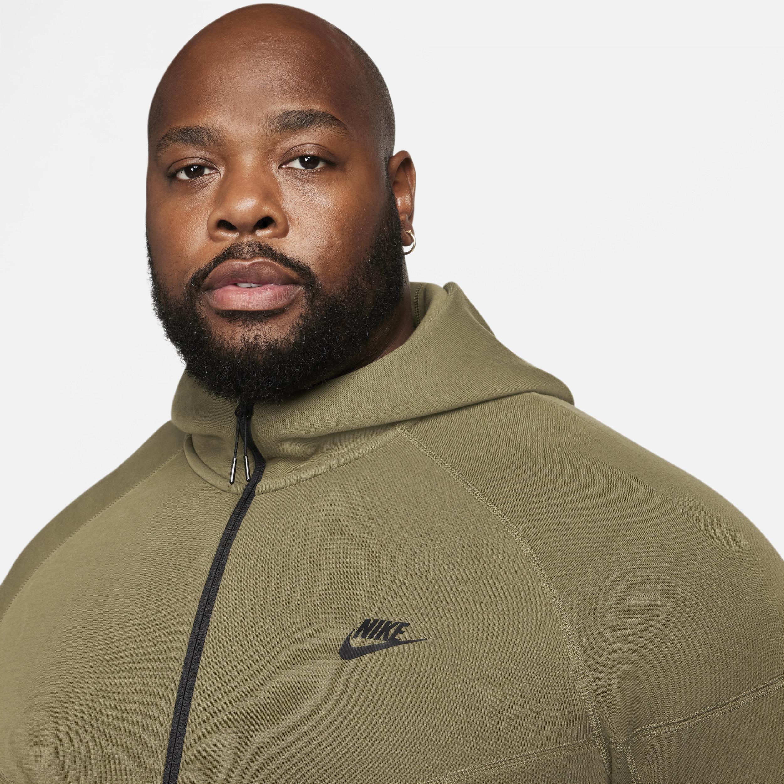 Nike Tech Fleece full zip hoodie in gray Product Image