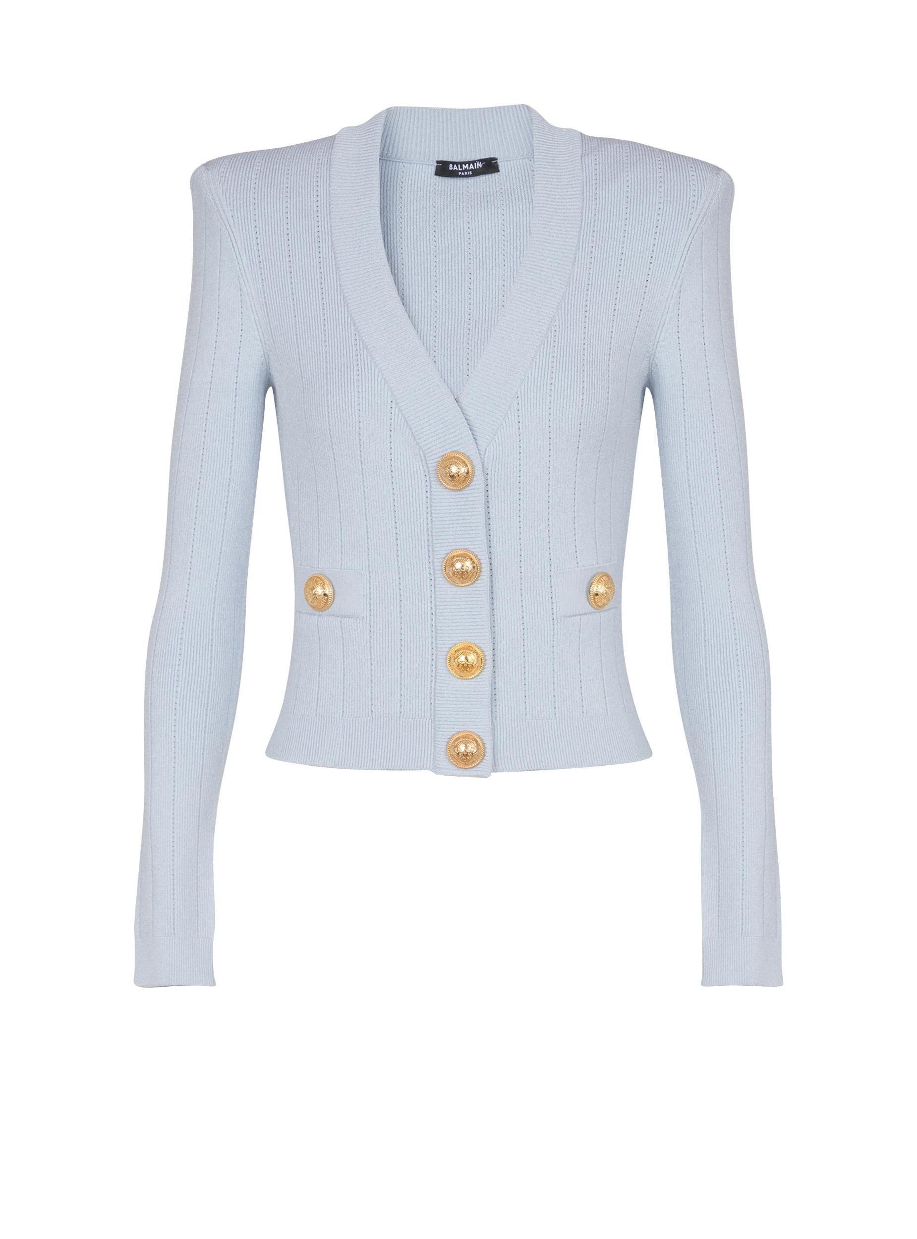 Cropped knit cardigan Product Image