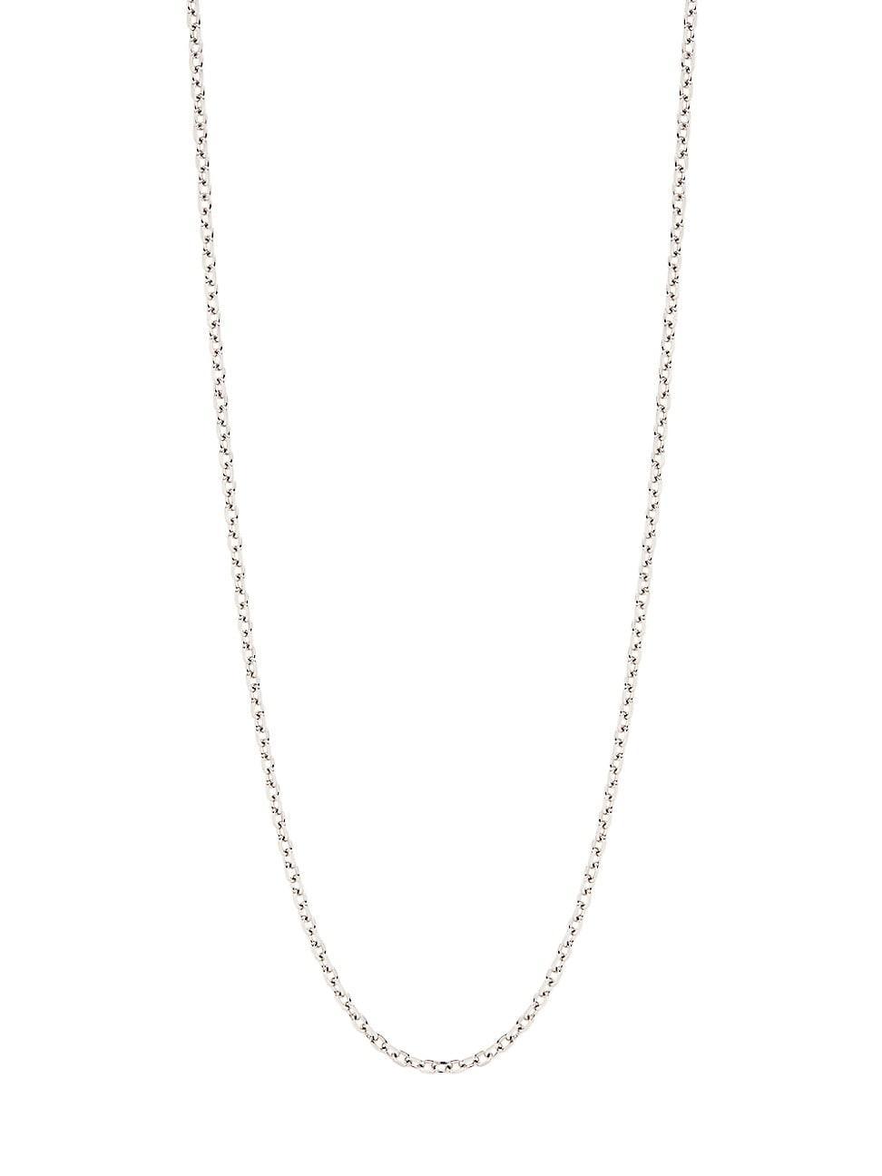 Womens 14K White Gold Chain Necklace Product Image
