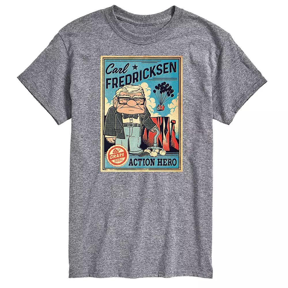 Disney / Pixar's UP Big & Tall Carl Graphic Tee, Men's, Size: Large Tall, Black Product Image