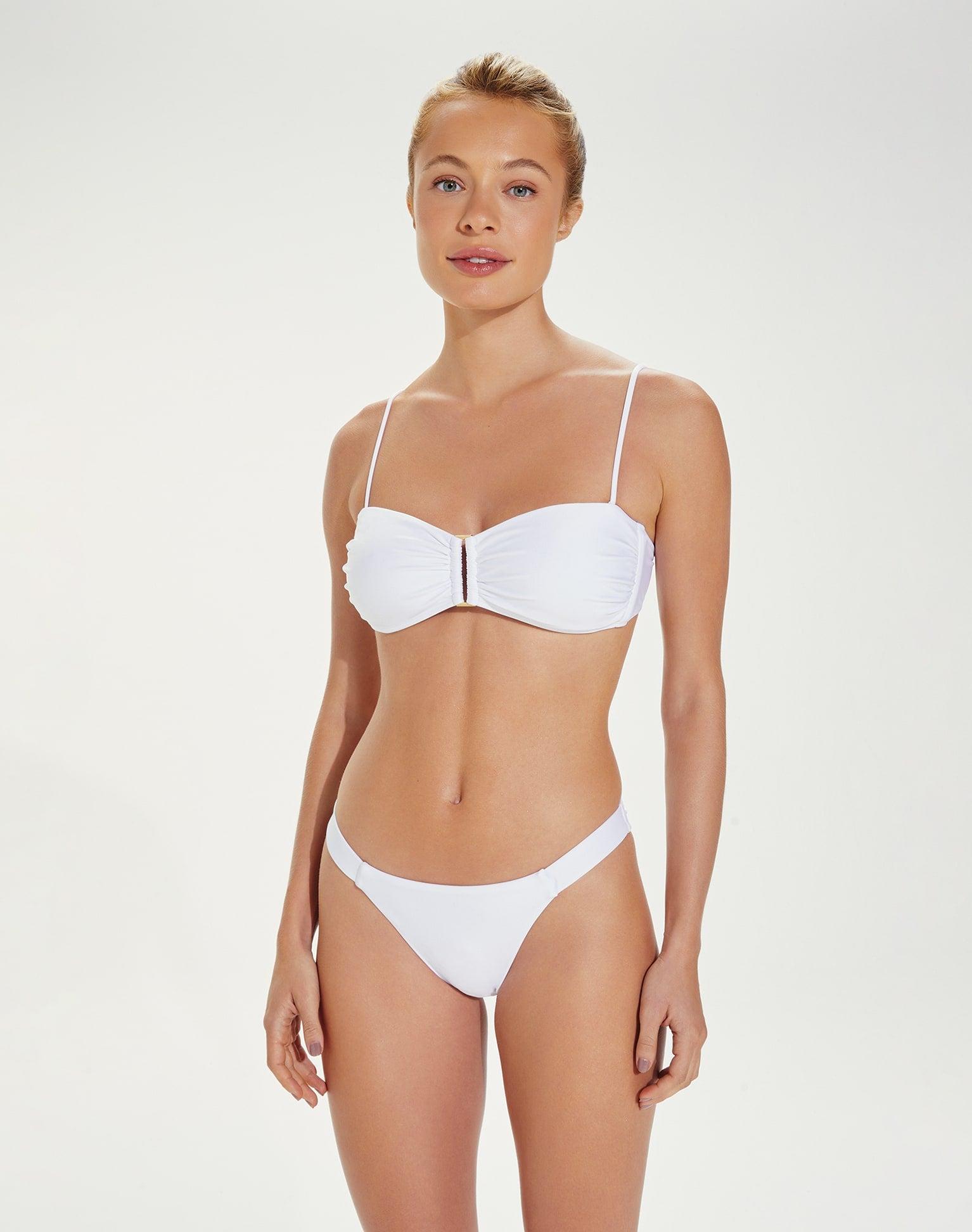Square Bandeau Top - White Product Image
