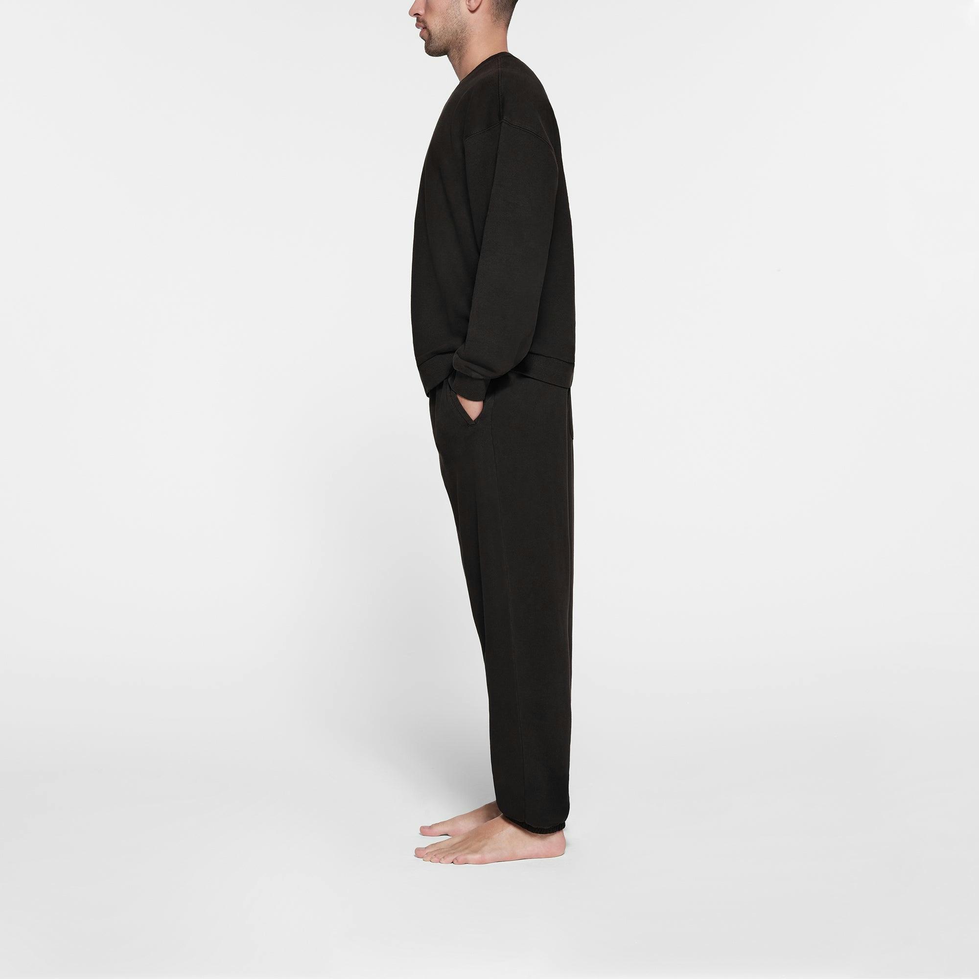 TERRY MENS RELAXED CREWNECK | WASHED OBSIDIAN Product Image