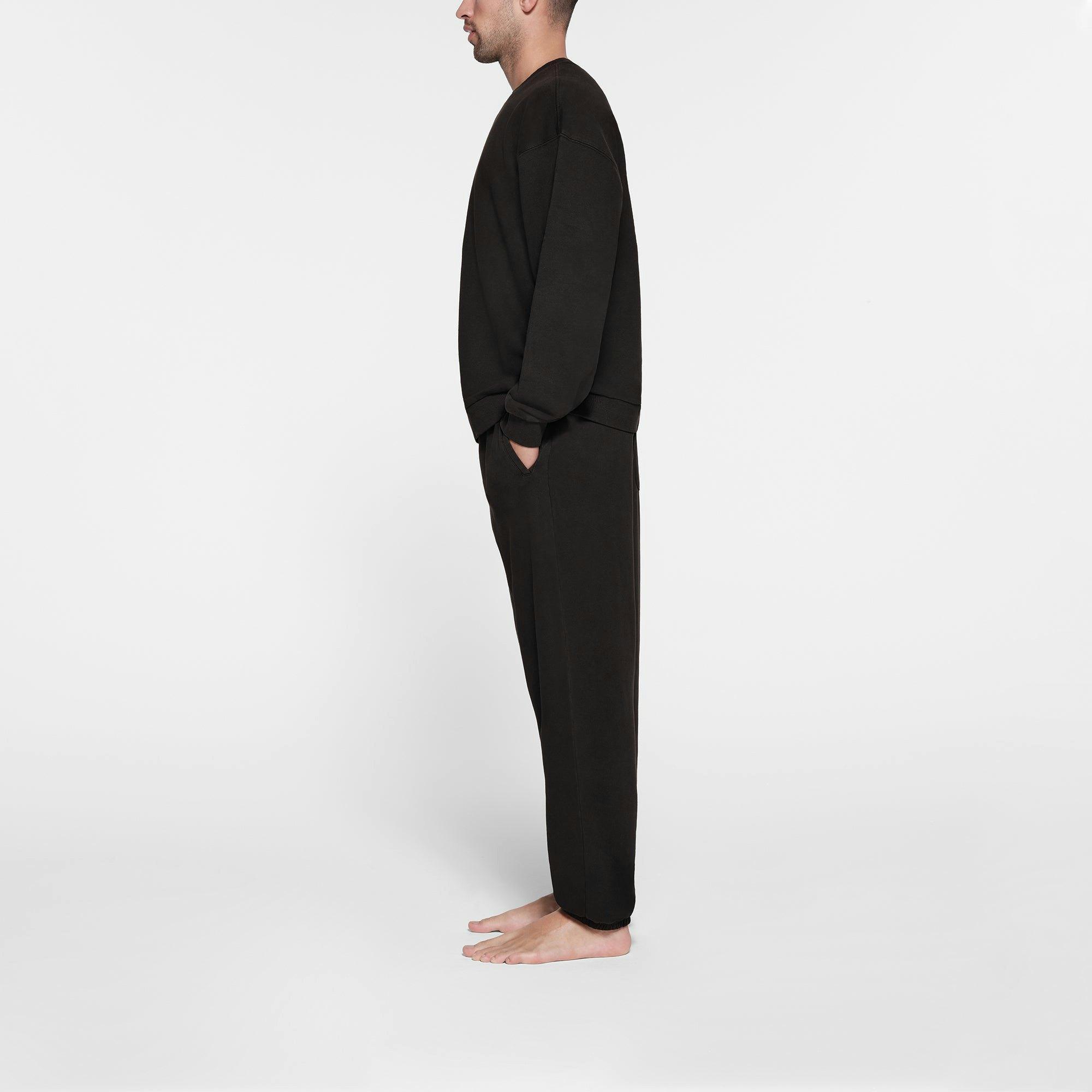 TERRY MENS RELAXED CREWNECK | WASHED OBSIDIAN Product Image