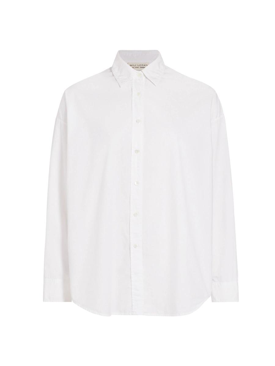 Womens Mael Oversized Button-Front Shirt Product Image