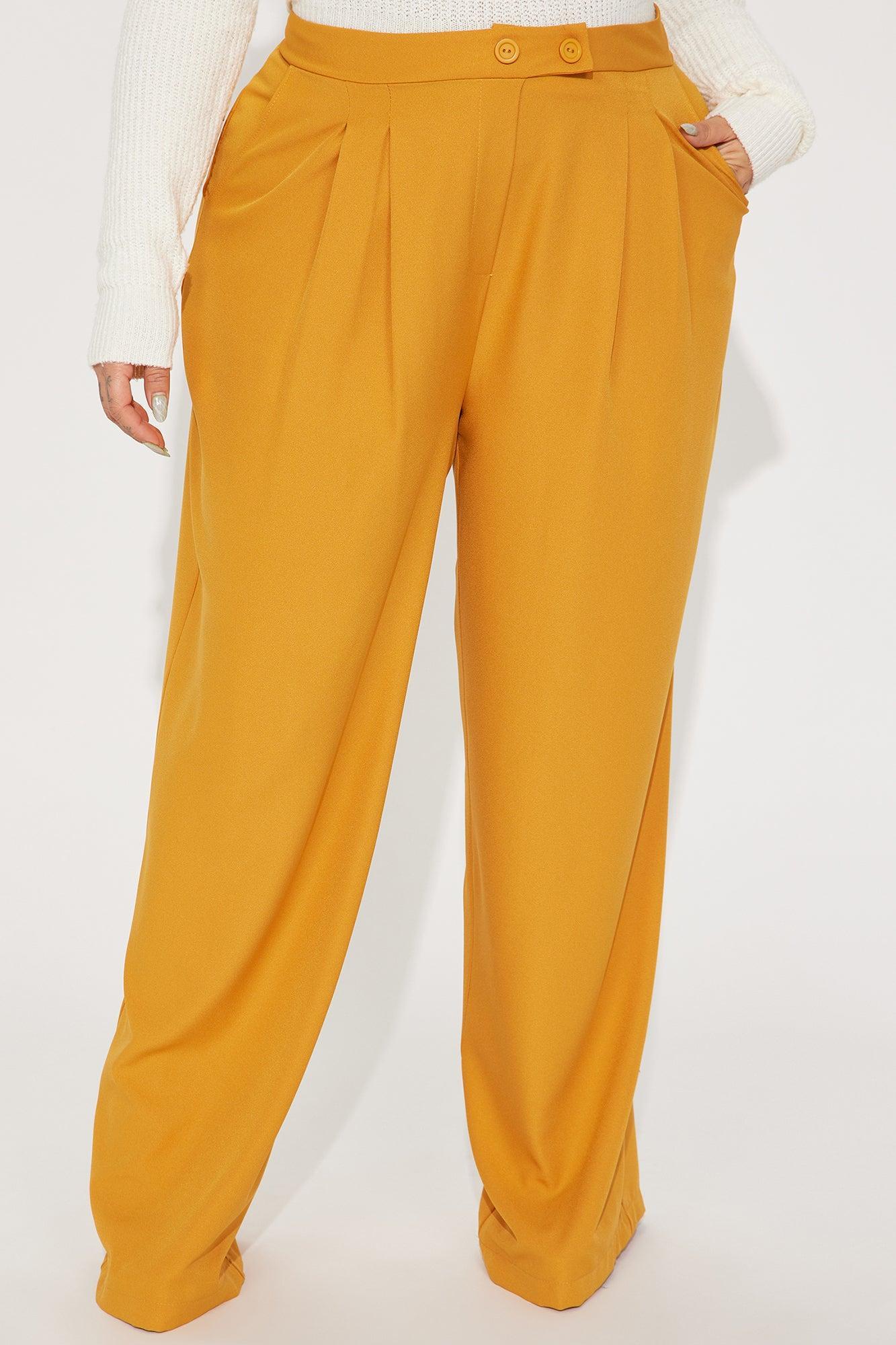 Feeling Focused Trouser - Mustard Product Image