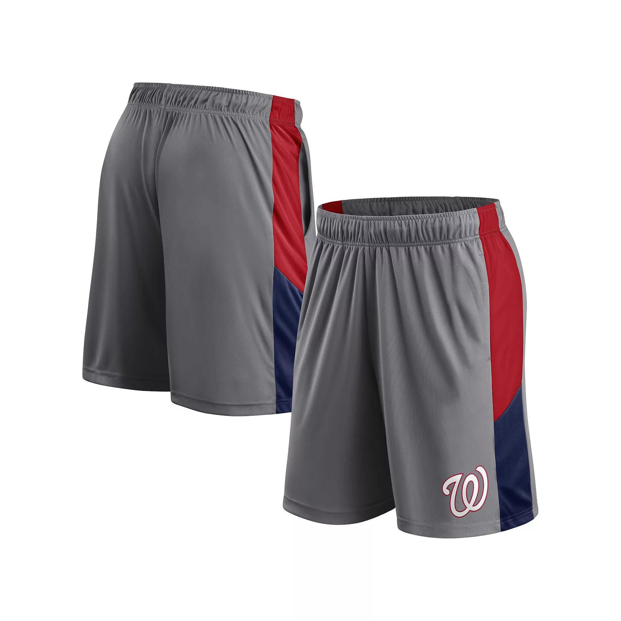 Men's Fanatics  Gray Phoenix Suns Practice Performance Shorts, Size: Large, Phx Grey Product Image