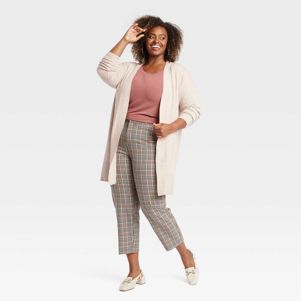 Womens Layering Cardigan - Ava & Viv Oatmeal 4X Product Image