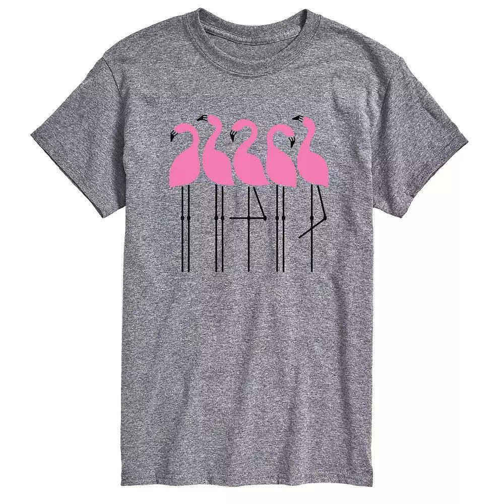 Men's Flamingos Tee, Size: Medium, White Product Image