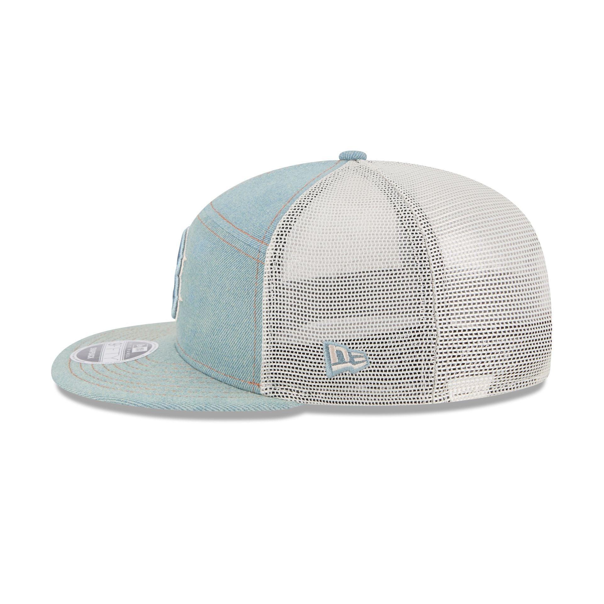 Chicago Cubs Denim Split Panel 9FIFTY Trucker Hat Male Product Image