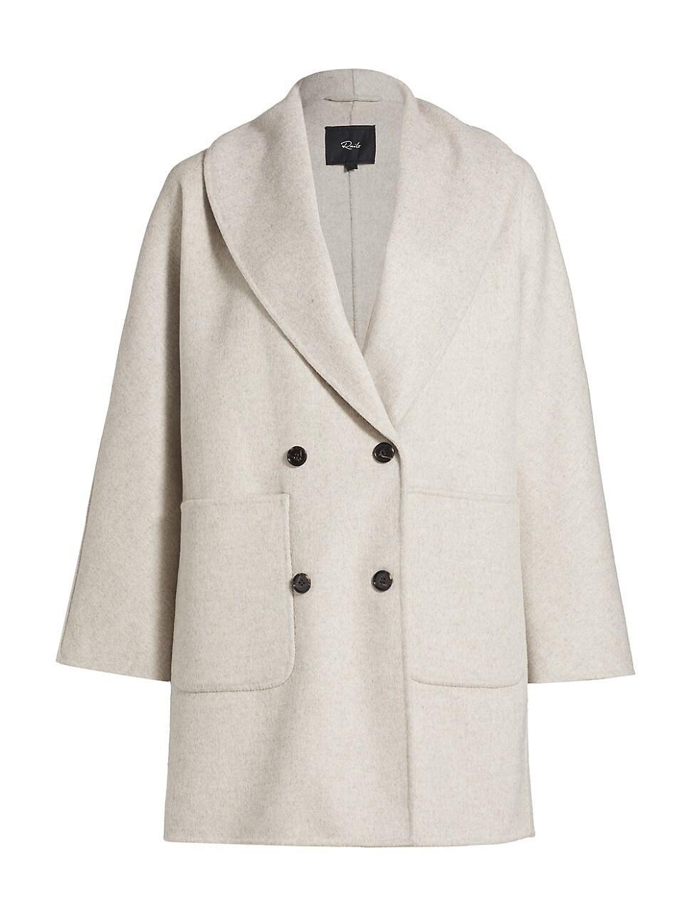 Womens Nily Wool-Blend Double-Breasted Jacket Product Image