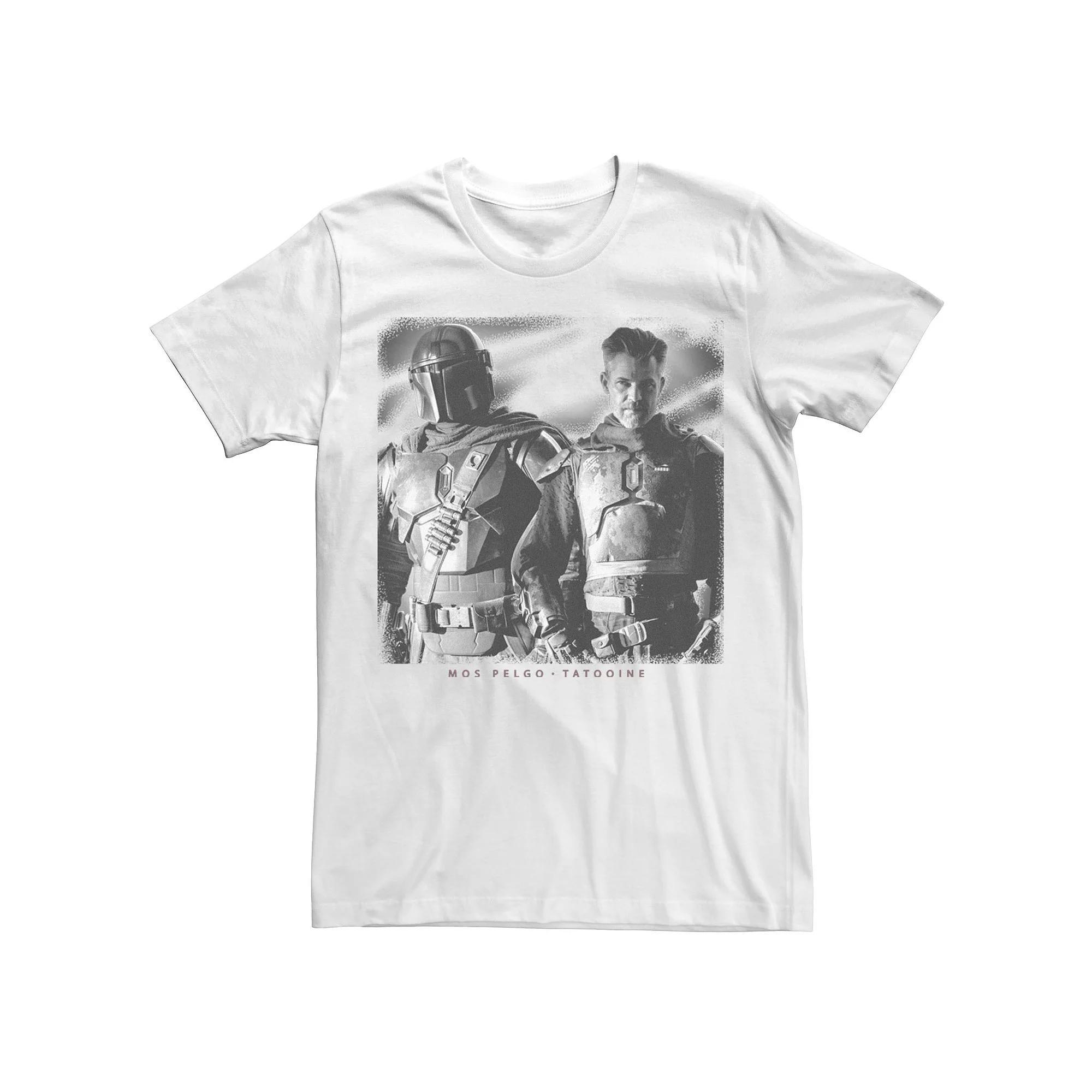 Big & Tall Star Wars: The Mandalorian The Marshal Mos Pelgo Tatooine Tee, Men's, Size: 3XLT, White Product Image