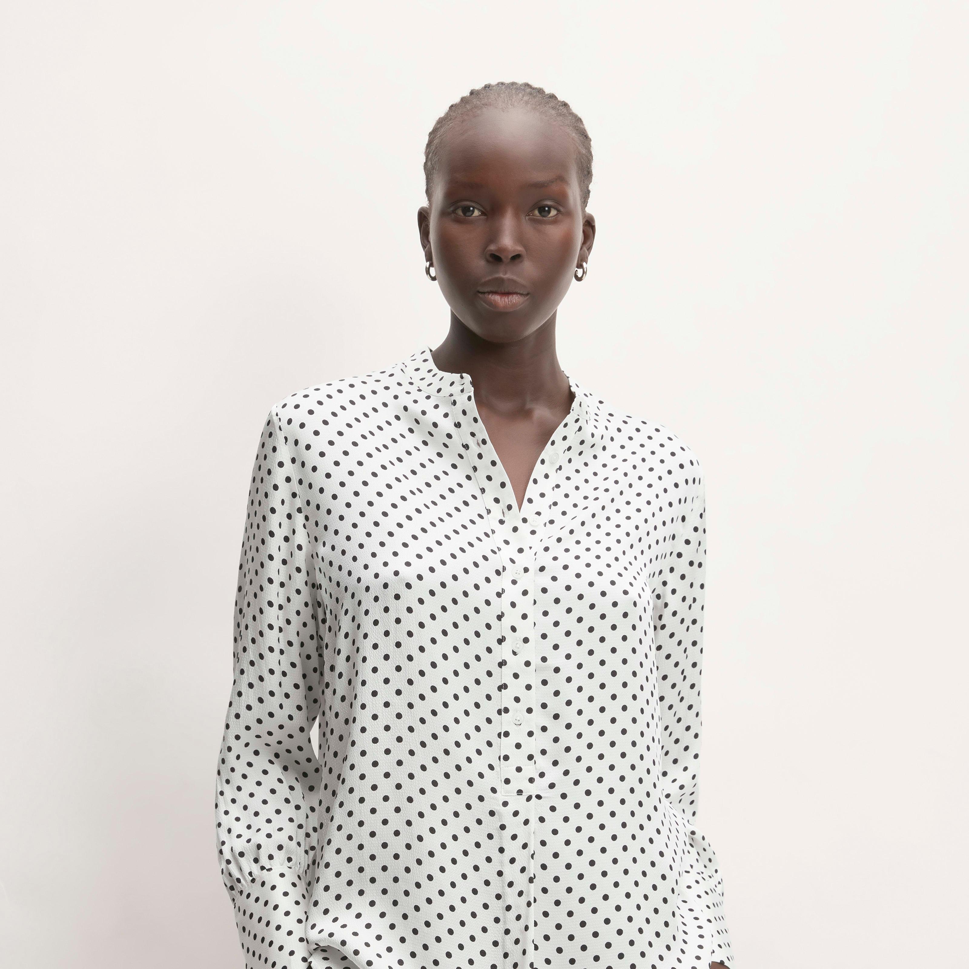 The Hammered Satin Popover Shirt Product Image