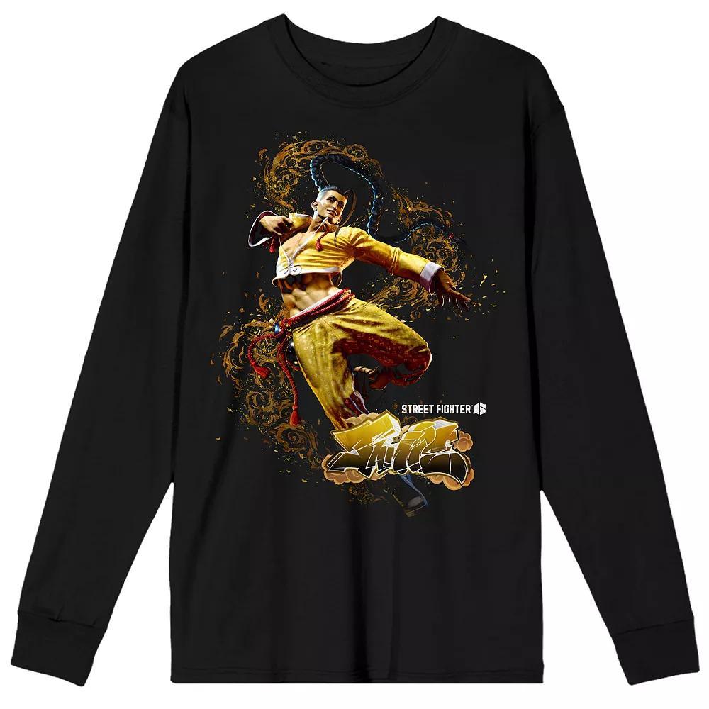 Men's Street Fighter VI Jamie Long Sleeve Graphic Tee, Size: Large, Black Product Image