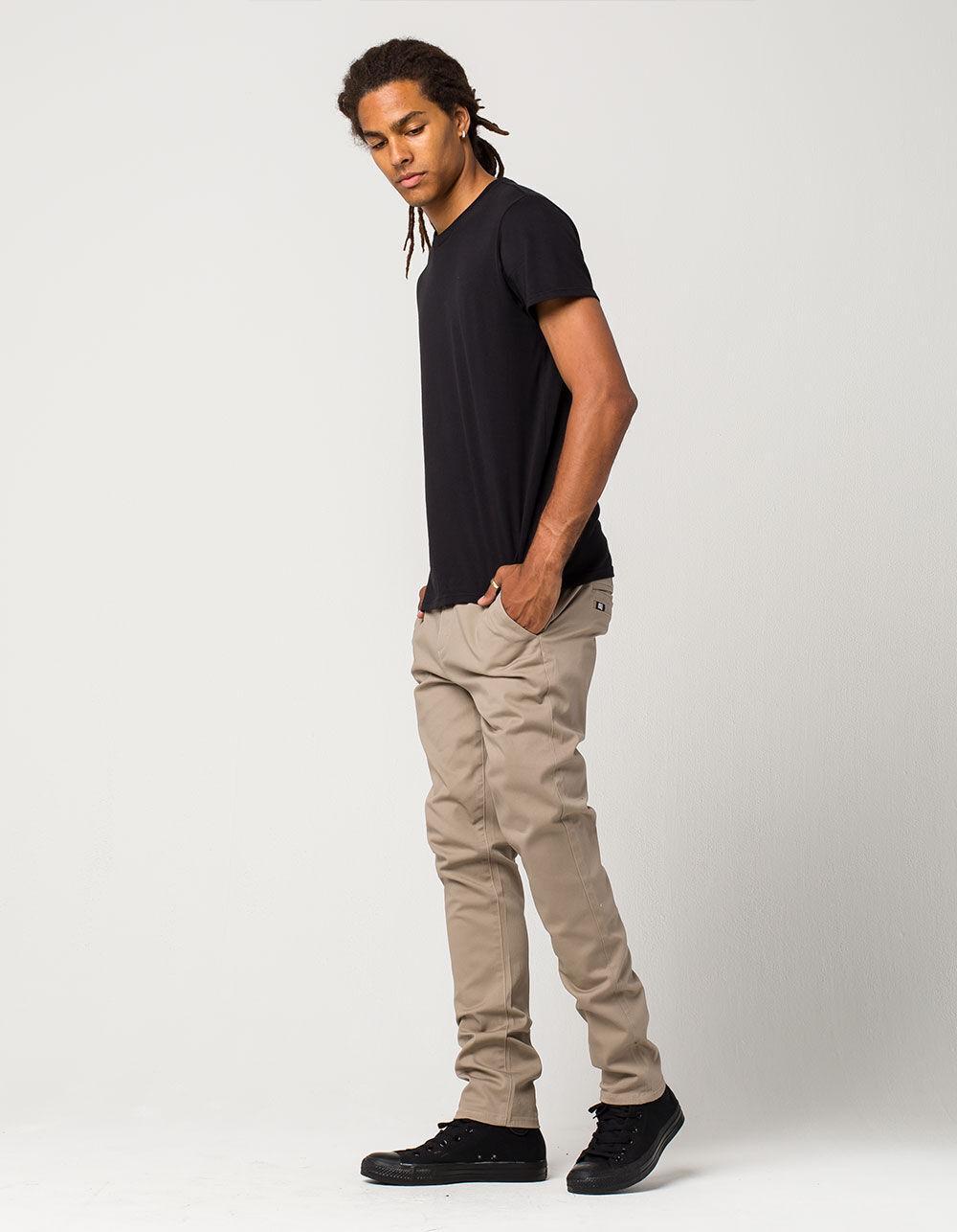 RSQ Seattle Mens Skinny Taper Stretch Chino Pants - LTTAN Product Image