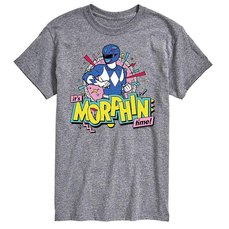 Mens Power Rangers Morphin Time Blue Graphic Tee Product Image