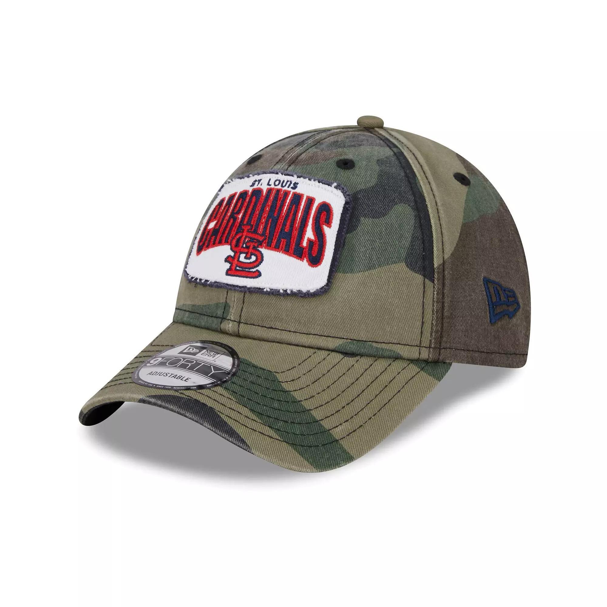Men's New Era Camo St. Louis Cardinals Gameday 9FORTY Adjustable Hat, Green Product Image