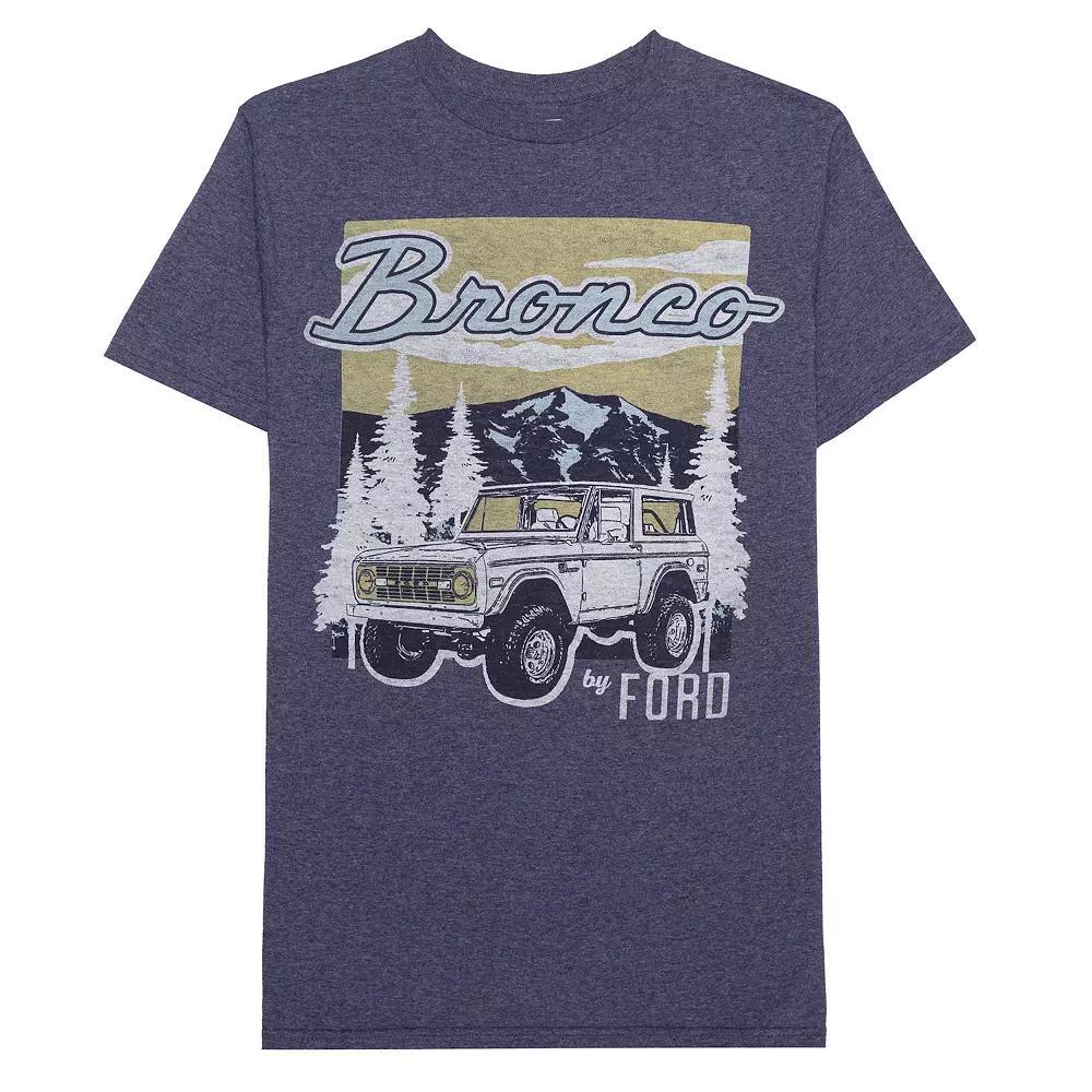Men's Ford Bronco Graphic Tee, Size: Large, Navy Grey Product Image
