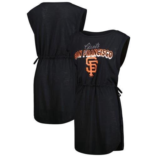 Women's G-III 4Her by Carl Banks Black San Francisco Giants G.O.A.T Swimsuit Cover-Up Dress, Size: Large Product Image
