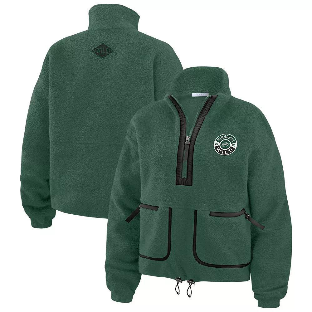 Women's WEAR by Erin Andrews  Burgundy Colorado Avalanche Polar Fleece Half-Zip Jacket, Size: Medium, Med Re Product Image