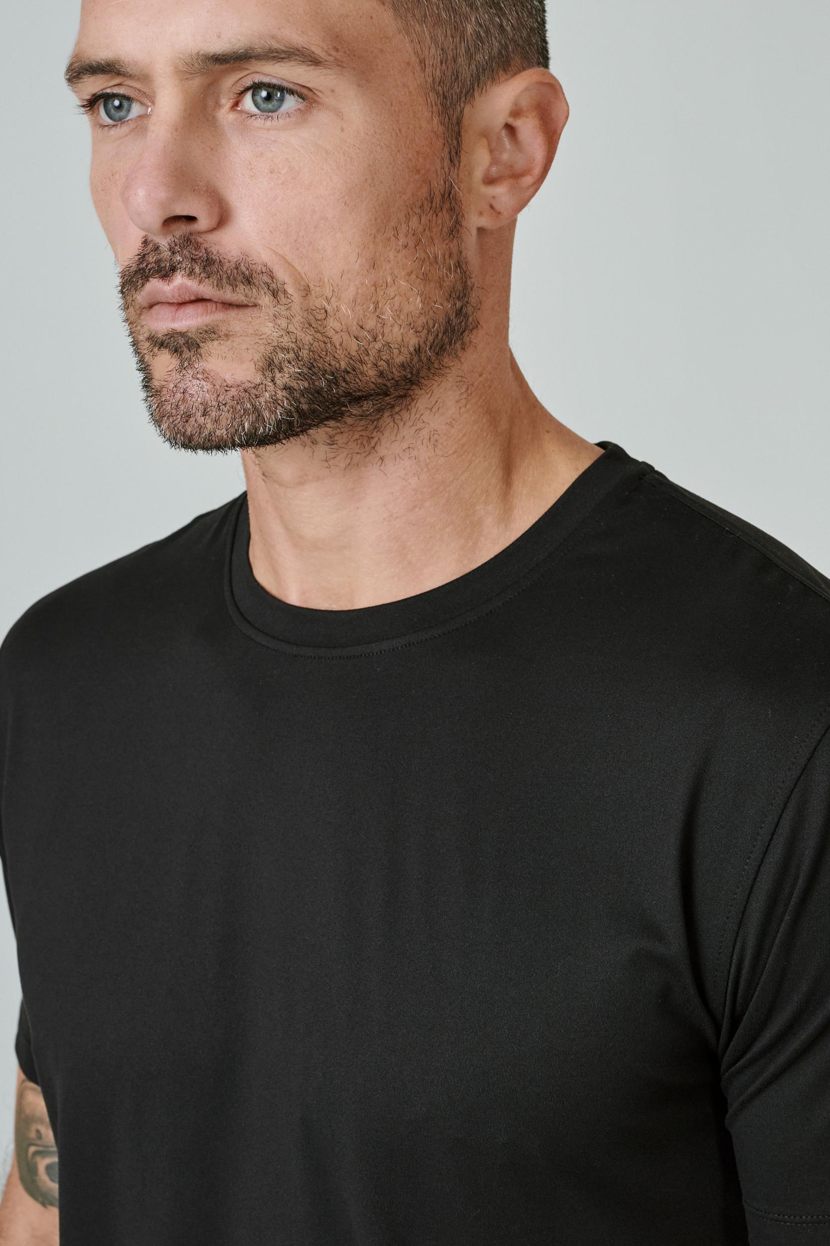 Core Crew Drop Cut Tee - Black Product Image