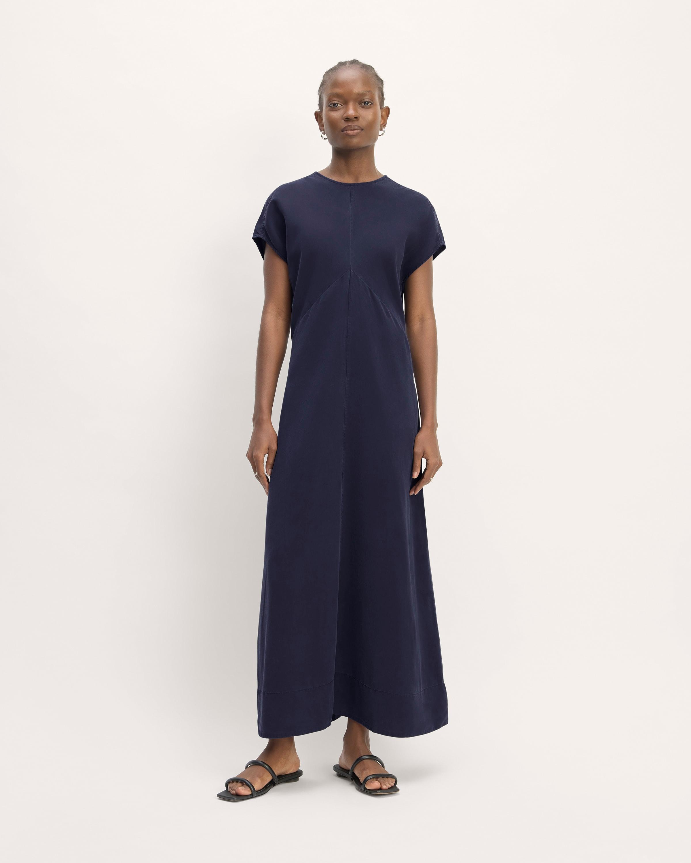 The TENCEL™ Short-Sleeve Midi Dress Product Image