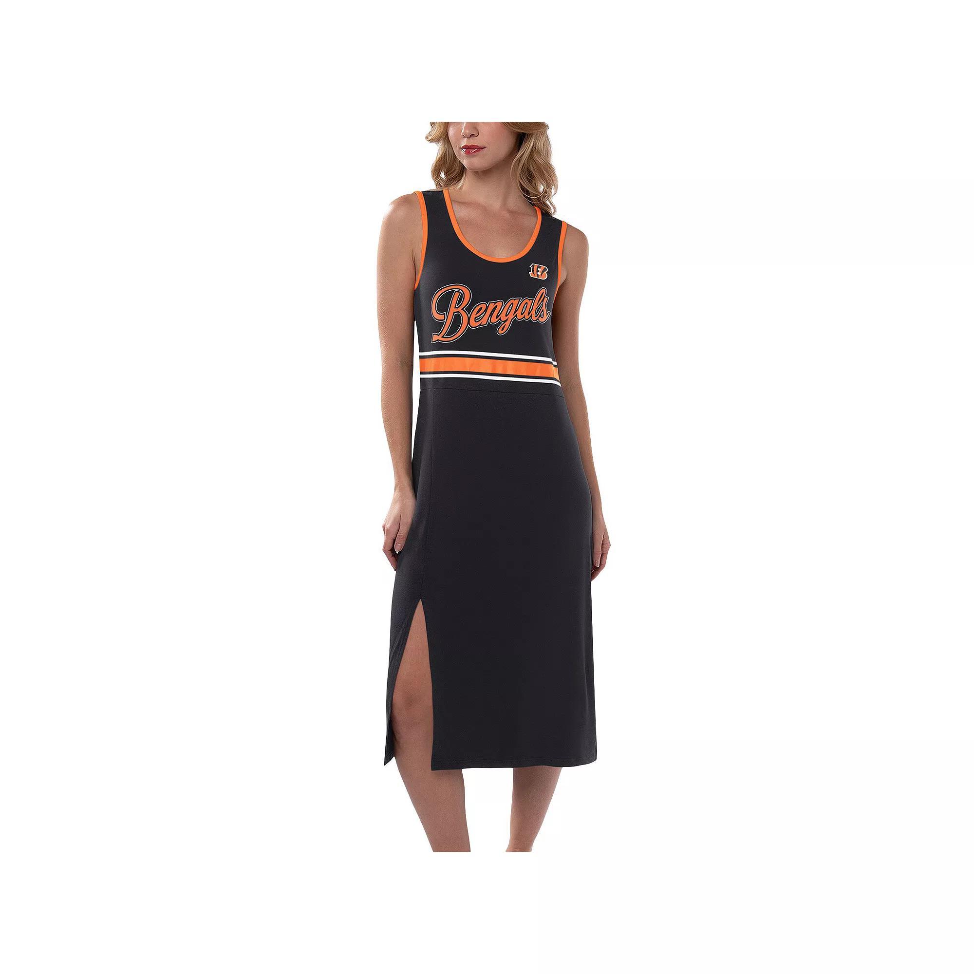 Women's G-III 4Her by Carl Banks Navy Chicago Bears Main Field Maxi Dress, Size: 2XL, Blue Product Image