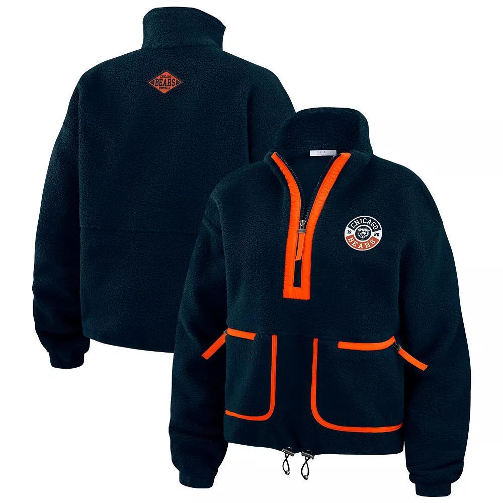Women's WEAR by Erin Andrews  Blue Toronto Maple Leafs Polar Fleece Half-Zip Jacket, Size: XL, Mpl Blue Product Image