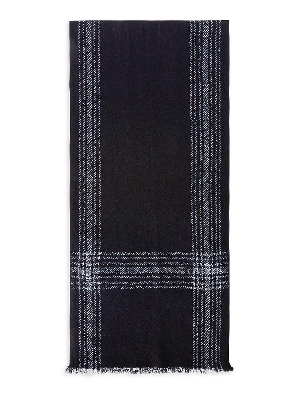 Mens Plaid Cashmere-Blend Scarf Product Image