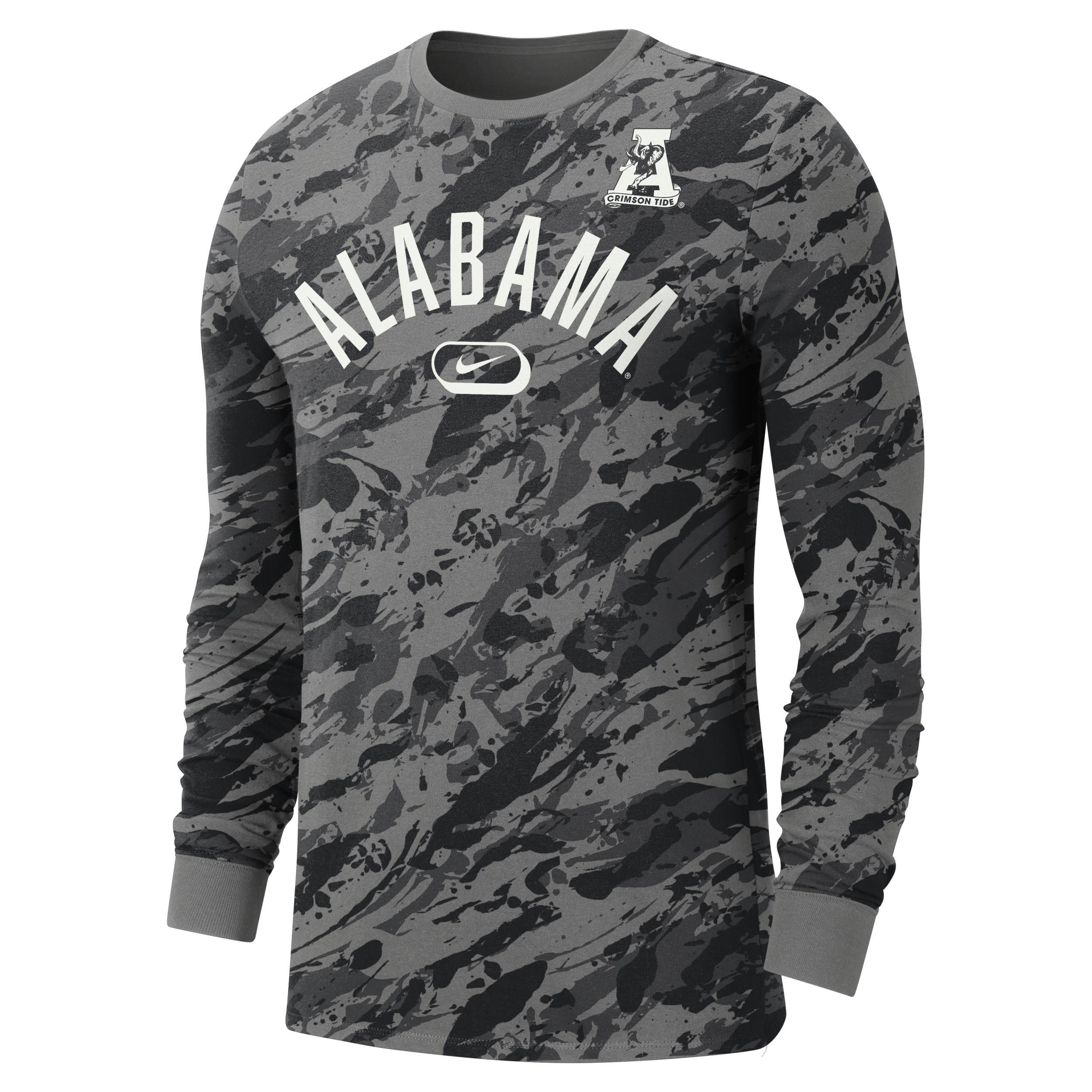 Alabama Men's Nike College Crew-Neck Long-Sleeve T-Shirt Product Image