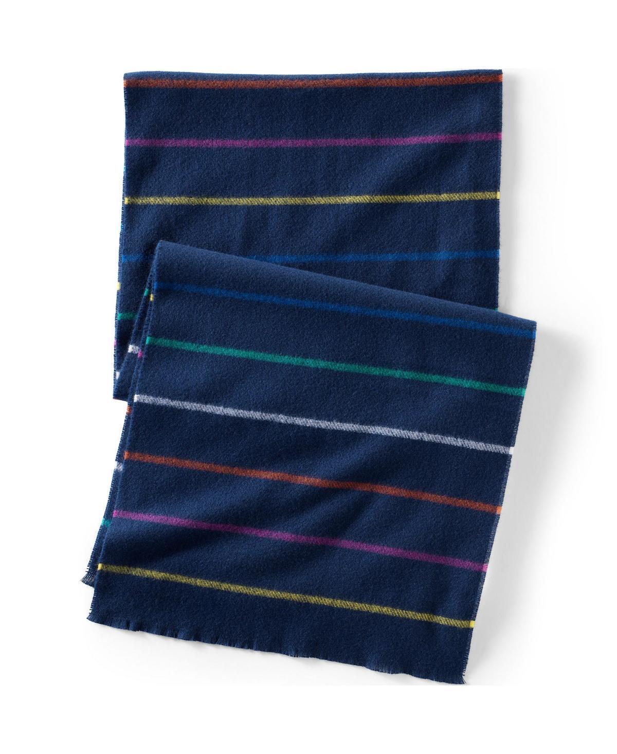 Women's Lands' End CashTouch Pattern Scarf, Ivory Plum Plaid Product Image