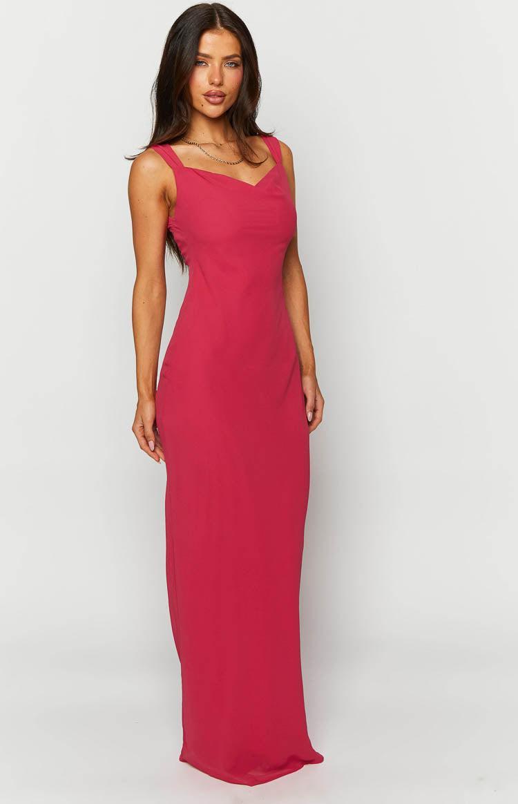 Astrid Pink Chiffon Maxi Dress Product Image