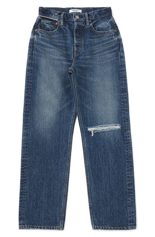 Womens Widstoe High-Rise Distressed Straight-Leg Jeans Product Image