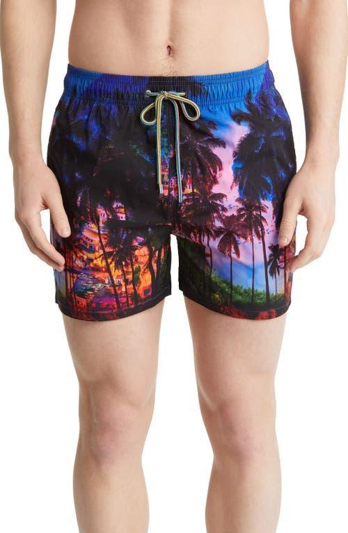 Mens Tropical Dusk Swim Trunks Product Image