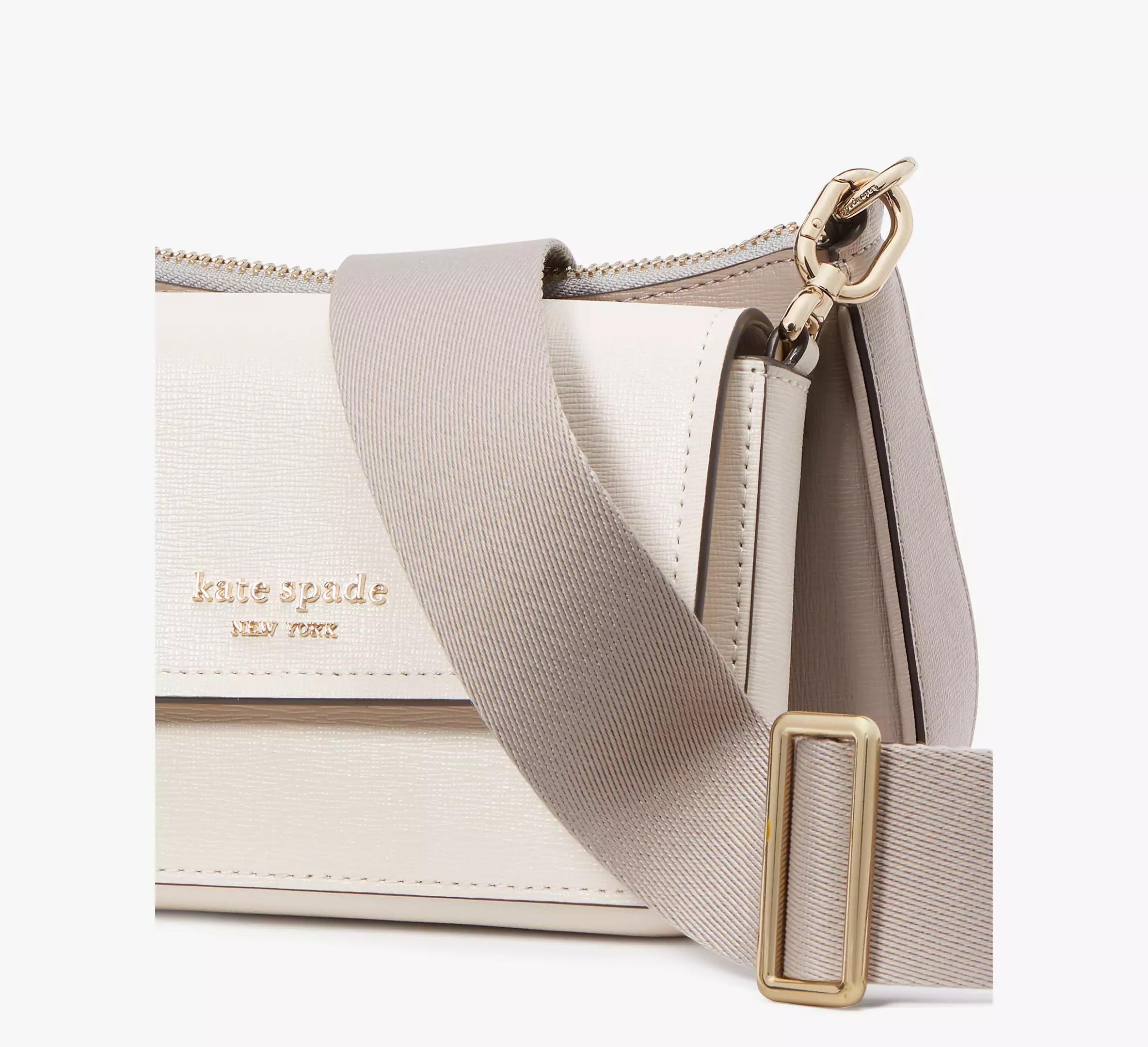 Womens Double-Up Layered Leather Shoulder Bag Product Image