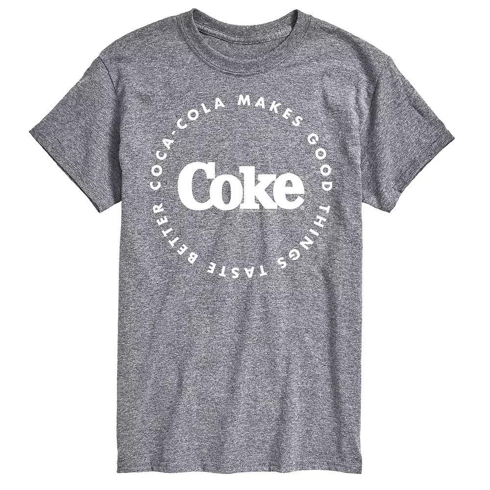 Men's Coca-Cola Things Taste Better Graphic Tee, Size: XL Tall, Blue Product Image