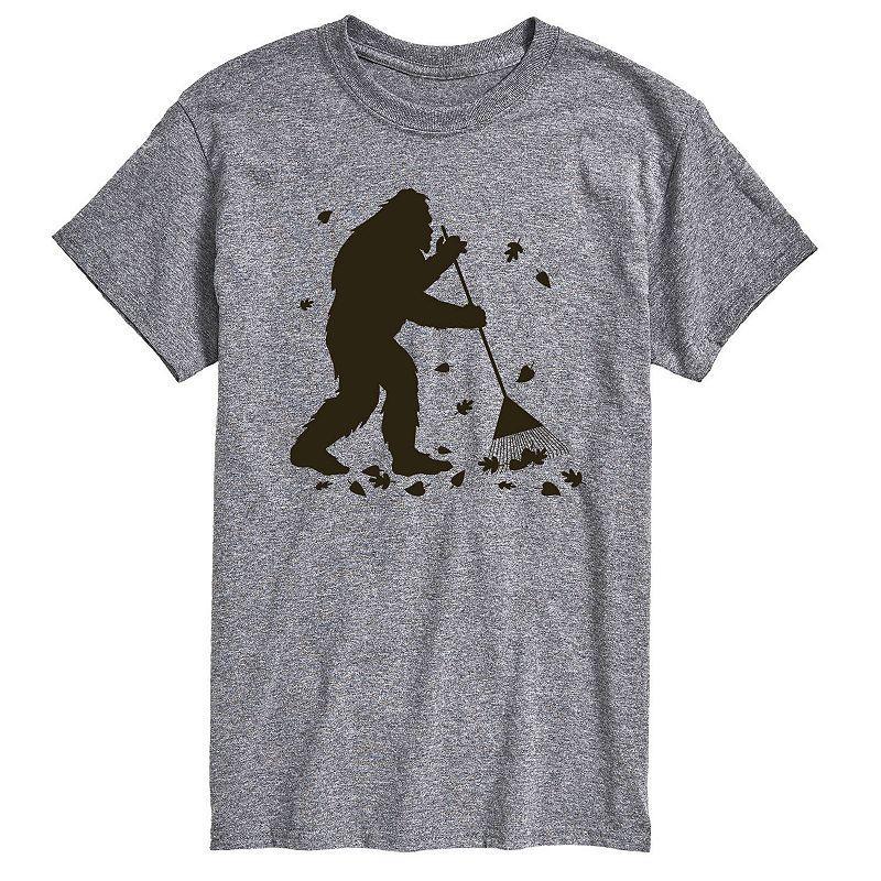Mens Sasquatch Raking Leaves Tee Product Image