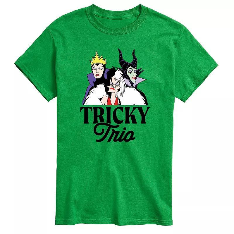 Disney Villains Men's Tricky Trio Graphic Tee, Size: XL, Red Product Image