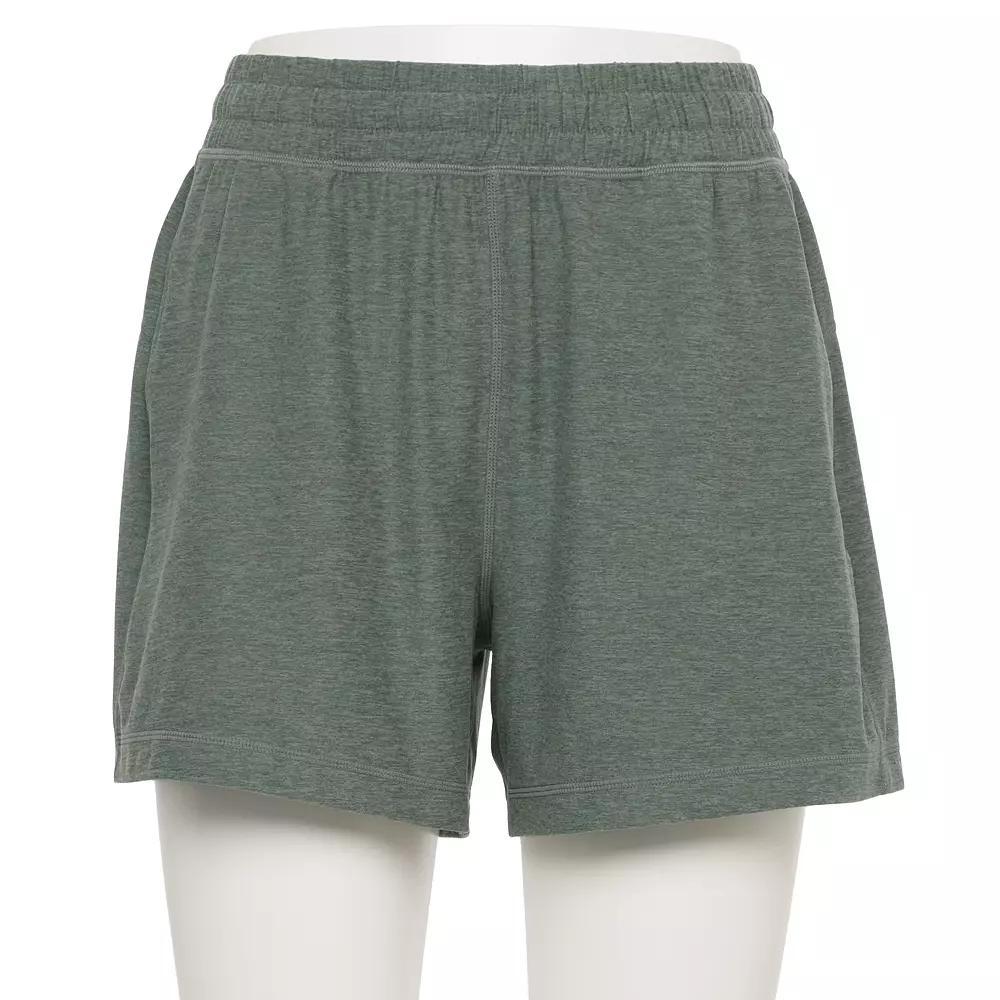 Women's FLX Wander Boyfriend High-Rise Shorts, Size: XS, Black Grey Coal Product Image